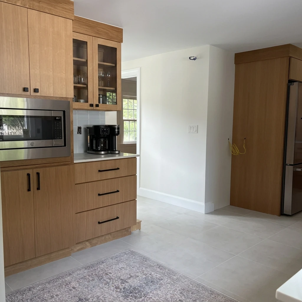 Dedham Warm White-Oak Kitchen — view 4