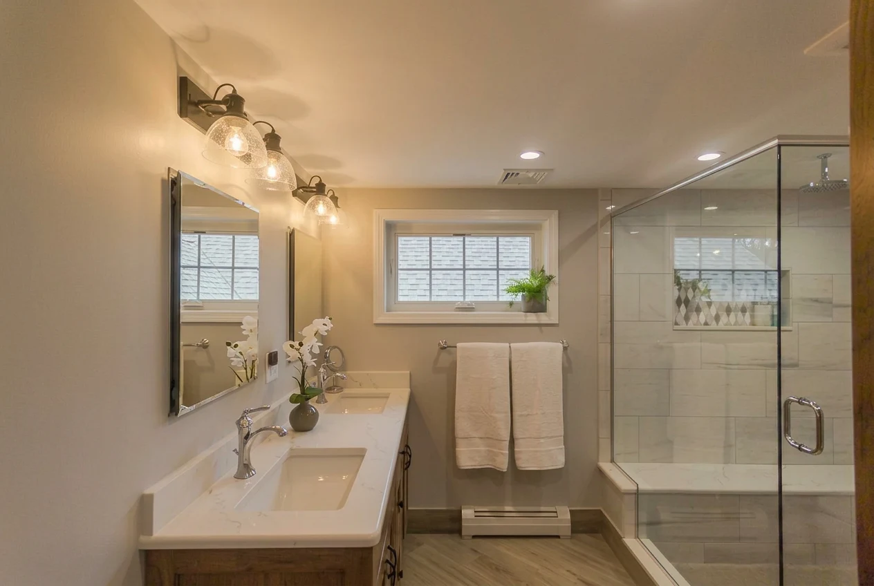 Reading Transitional Driftwood Vanity Bath