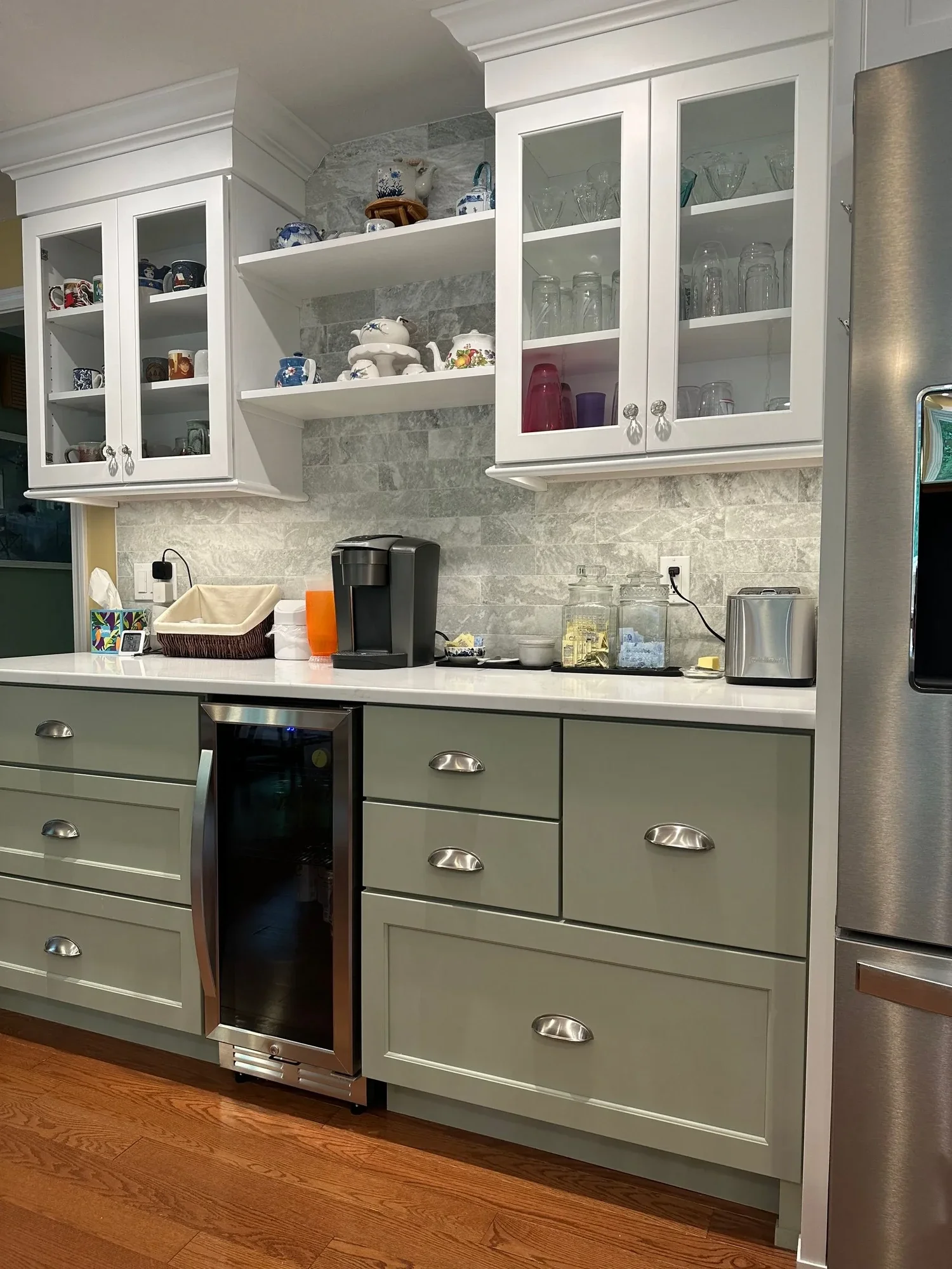 Hudson Sage & White Two-Tone Kitchen — view 11