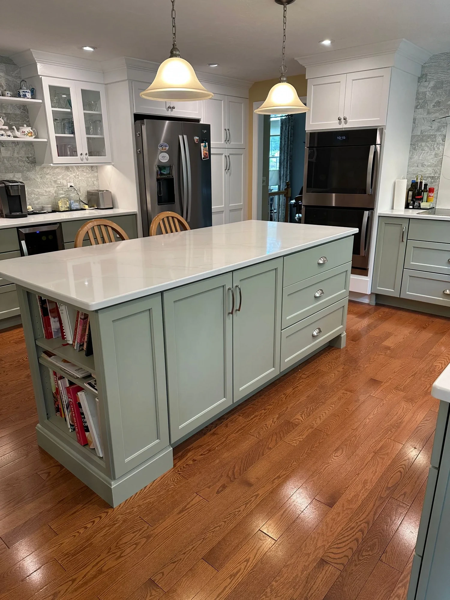 Hudson Sage & White Two-Tone Kitchen — view 16