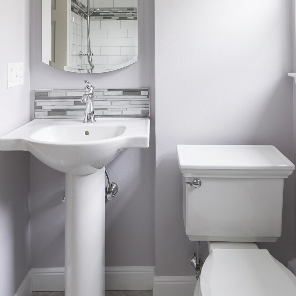 Concord Lavender Powder Room — view 3