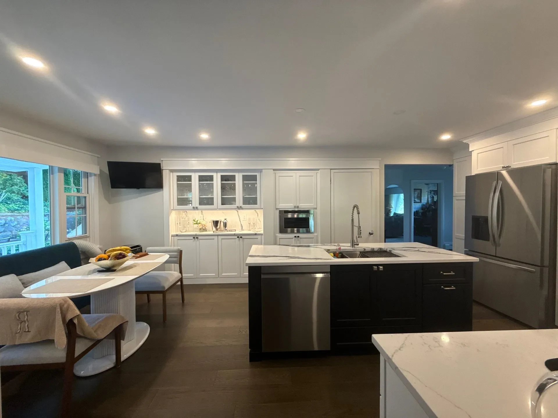 Revere Marble-Veined Modern Kitchen — view 5