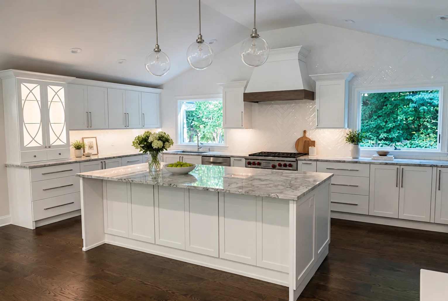 Concord Vaulted-Ceiling Cottage Kitchen