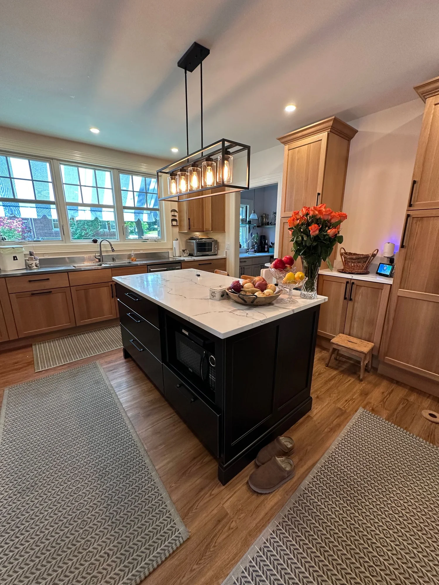 Watertown Historic Home Kitchen w/ Black Island — view 3
