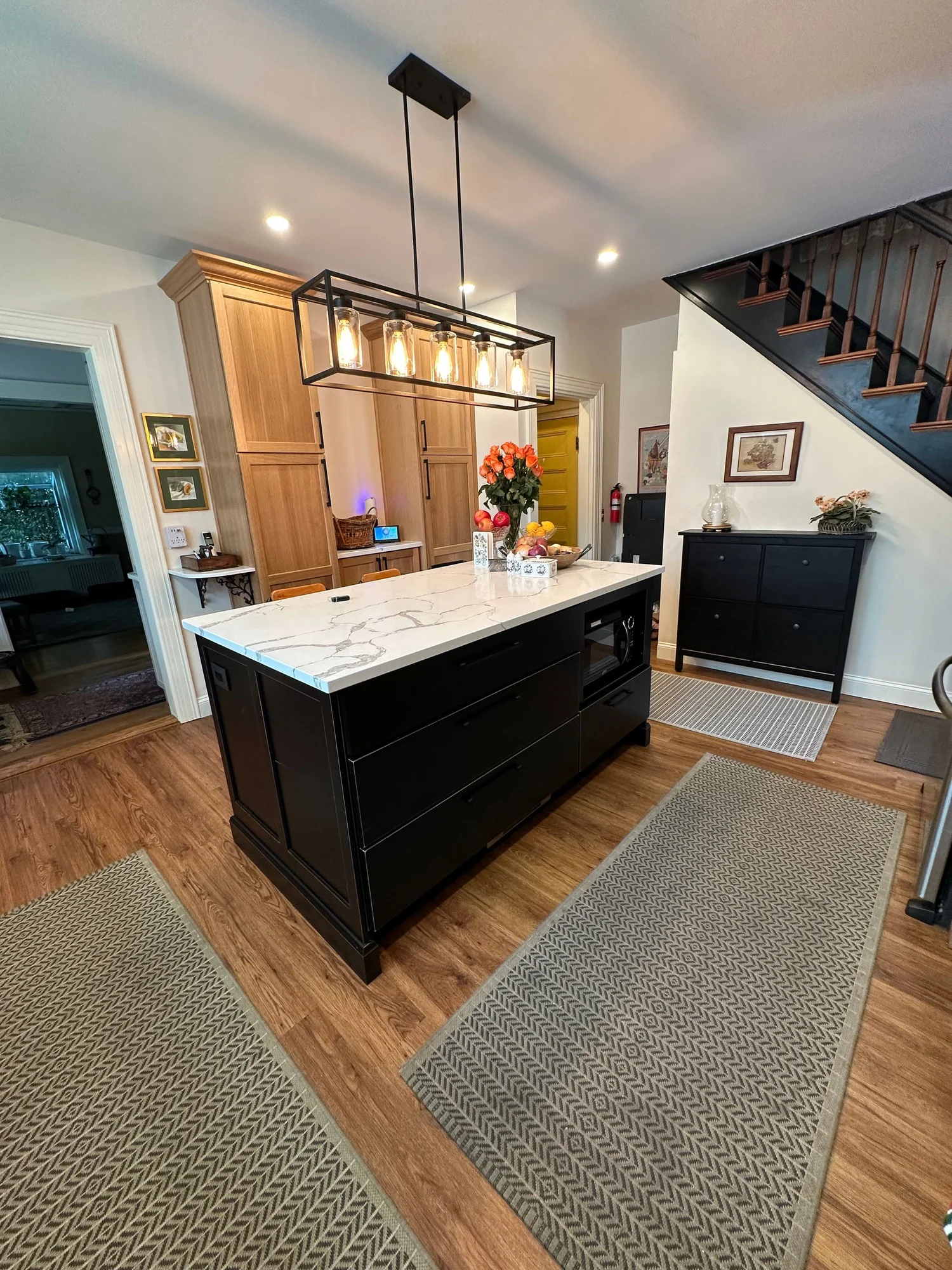 Watertown Historic Home Kitchen w/ Black Island — view 9
