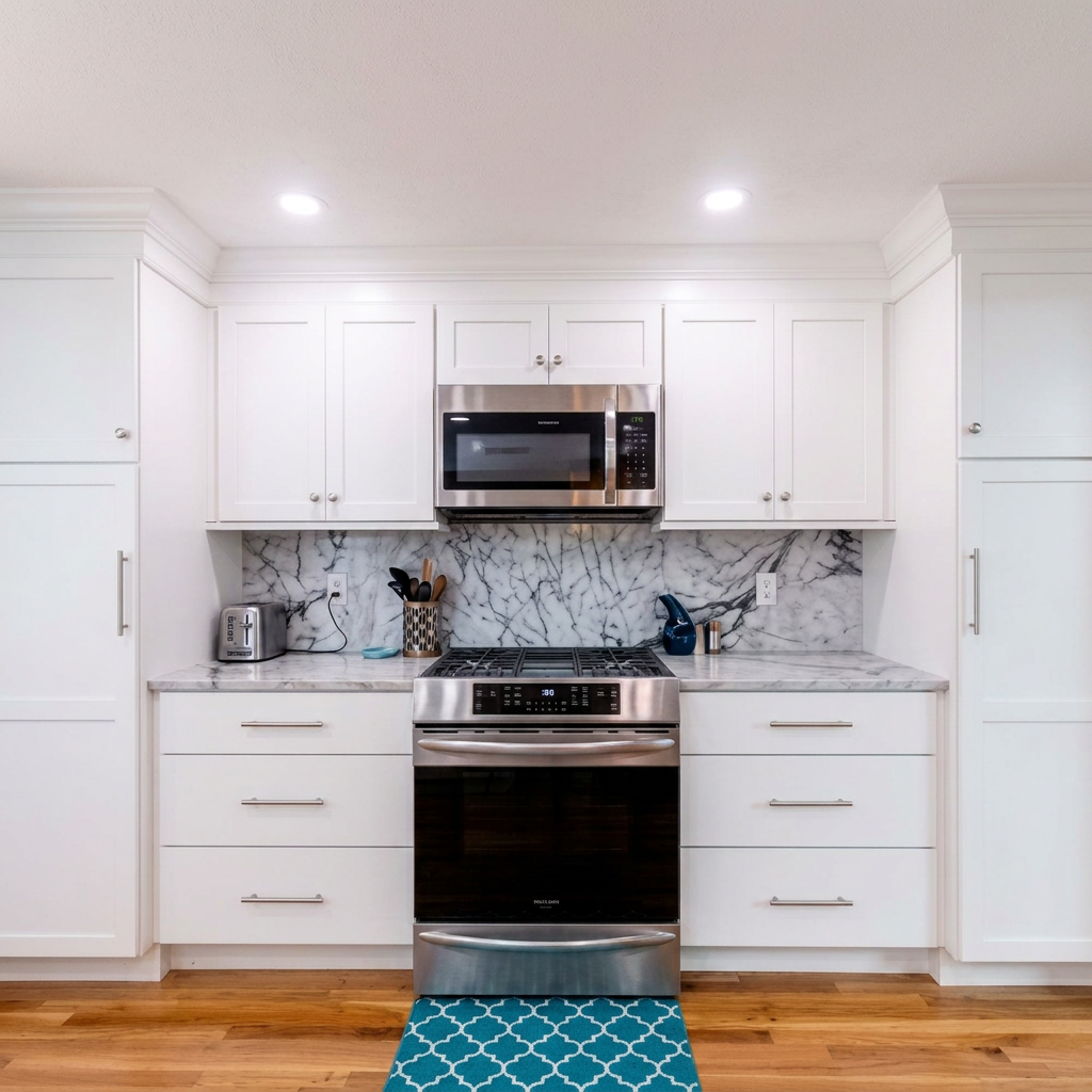 Wayland Warm Wood & White Kitchen — view 17