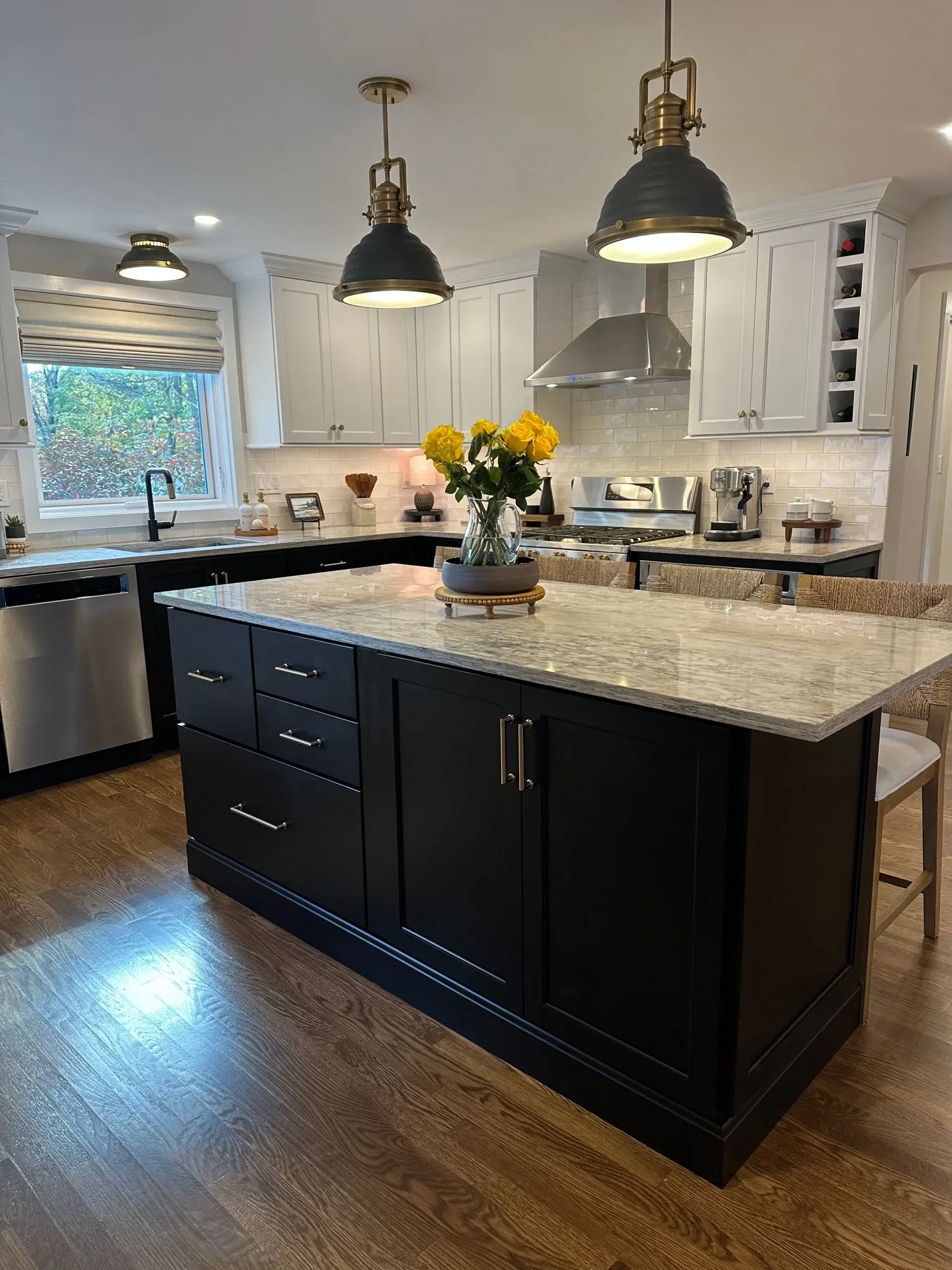 Wayland Whole-Home Refresh w/ Navy Island Kitchen