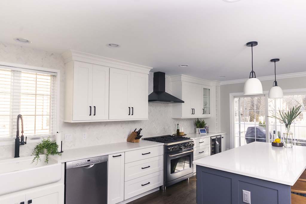 Waltham White Shaker Farmhouse Kitchen — view 3